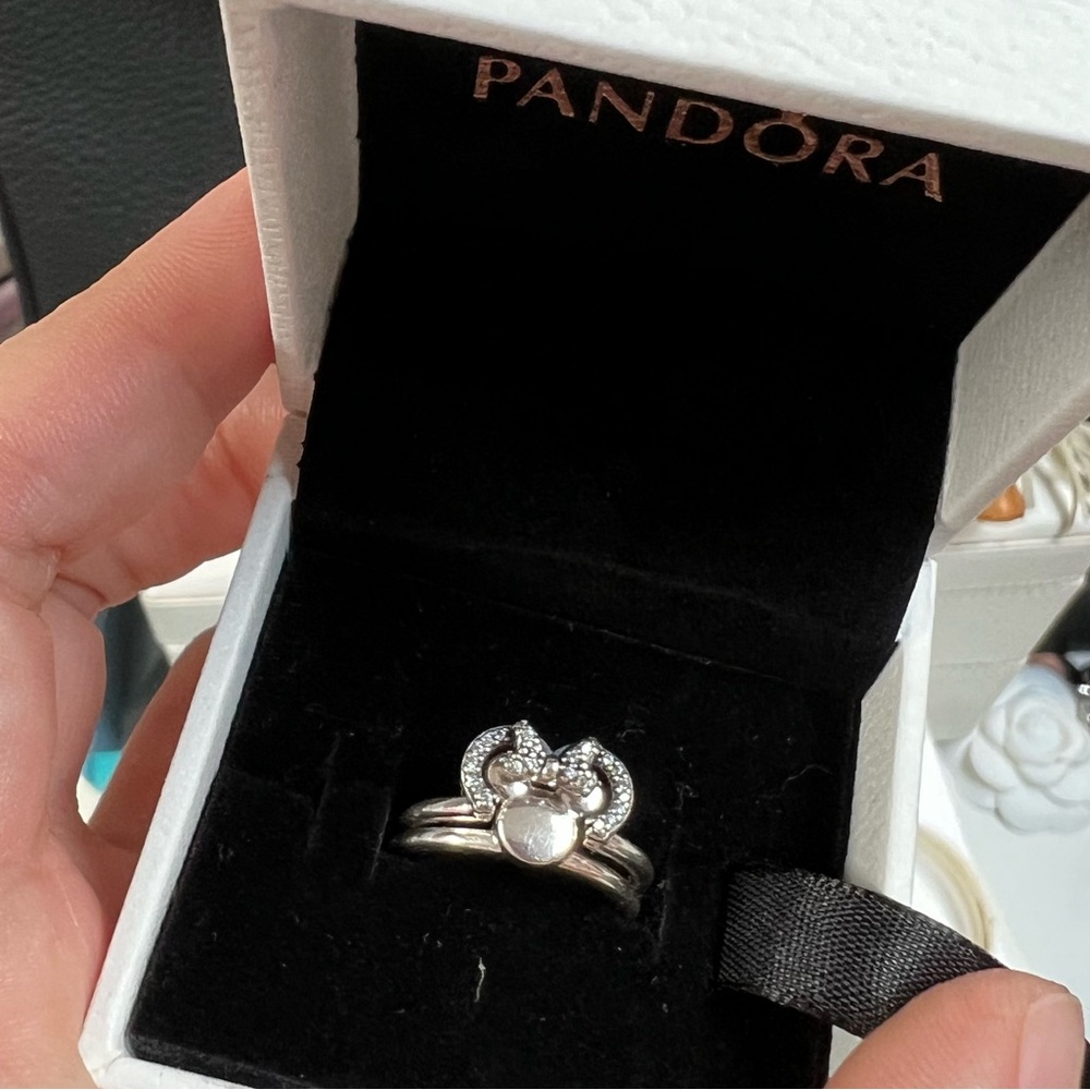 pandora disney mickey ring set